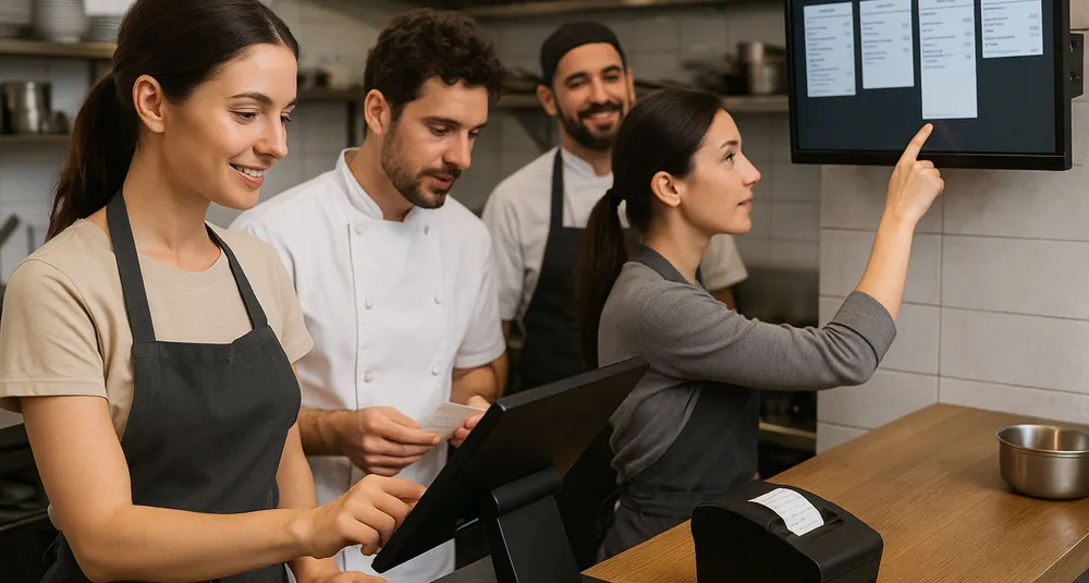 zona de cocina con HIOPOS y HIOSCREEN